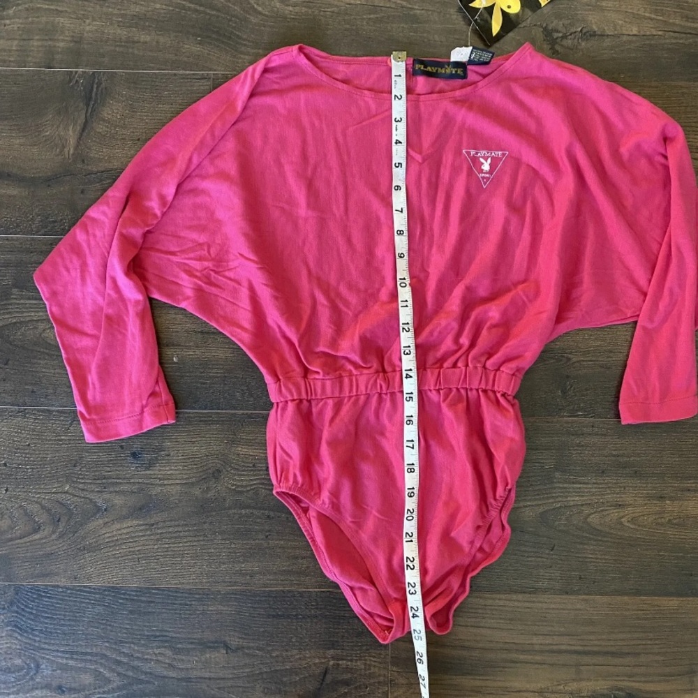 Vintage Playboy Playmate Bunny bodysuit Pink size medium NEW - Picture 3 of 6